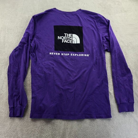 2 The North Face Mens T-Shirt Large Lot Of Two Long Sleeve Crew Neck Grahic Tee - Picture 7 of 13